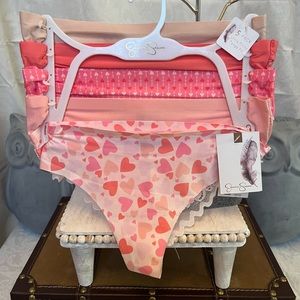 Jessica Simpson Ultra Flirty Tanga Fit Thongs - Small